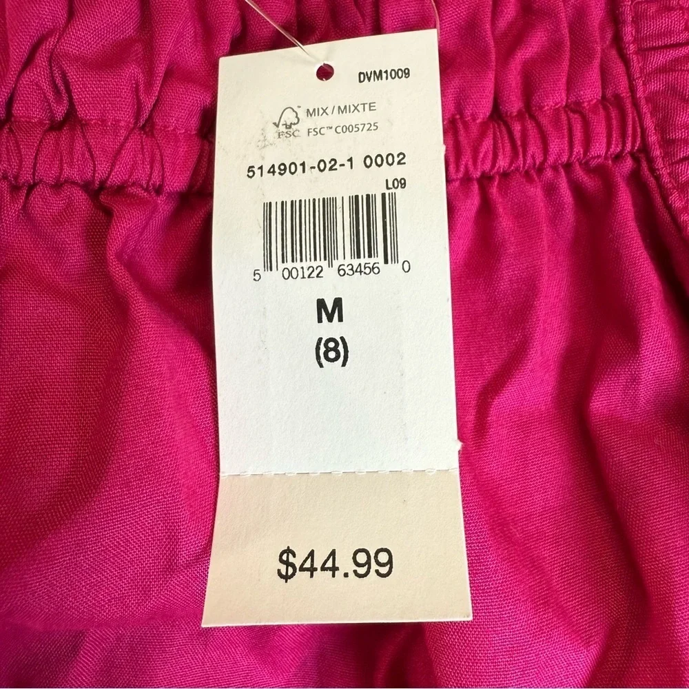NWT GAP Fuchsia Kids Dress with Ruffle Sleeves